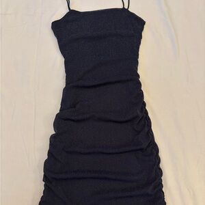 Sparkly navy mini dress!